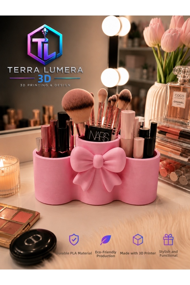 Bowknot Makeup Organizer