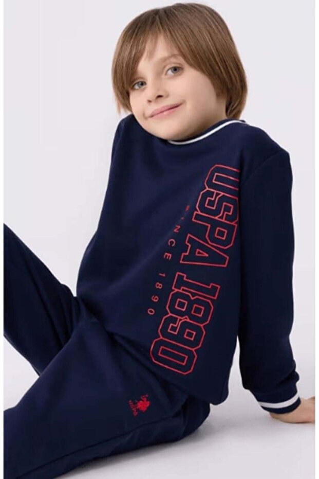 Boys' Cuff Detail Uspa 2-Piece Set Gk5141