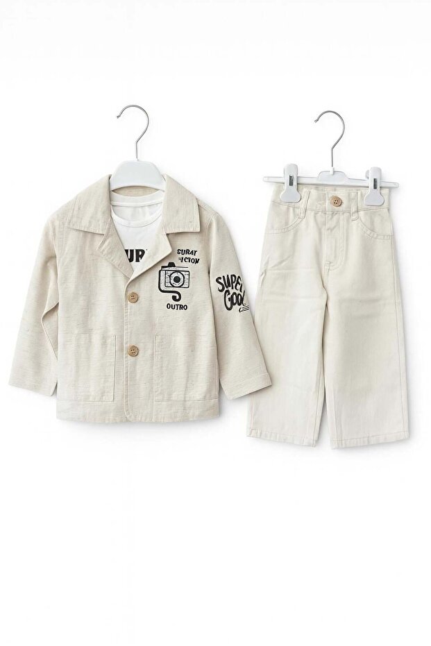 Boys' Children144 Share Like Follow 3-Piece Set Gk8108