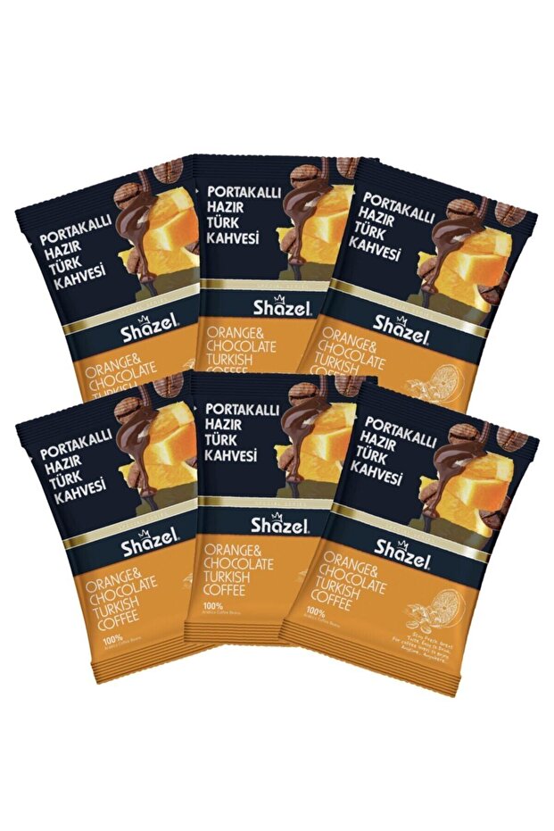 Portakallı Hazır Türk Kahvesi 100 gr X 6 Adet (AROMALI) - 4