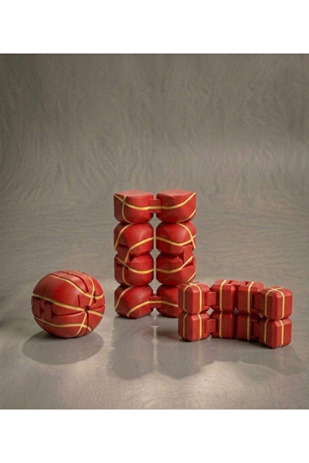 V2 مكعب التوتر المتحرك باللونين الأصفر والأحمر ومكعب اللانهاية 1 قطعة