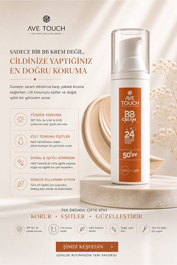 Bb Cream & 50 Spf Sunscreen Effect - 4
