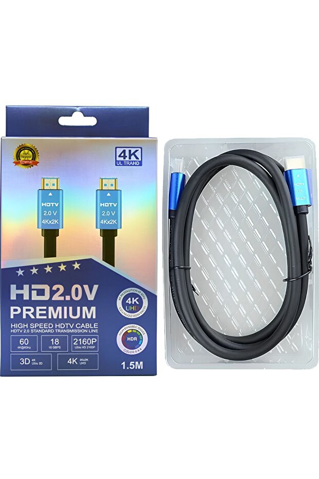 كابل HDMI إصدار 2.0 بطول 1.5 متر يدعم 165/180/200/240 هرتز، 2k-4k UHD Freesync G-Sync Ps5-Xbox-Tv