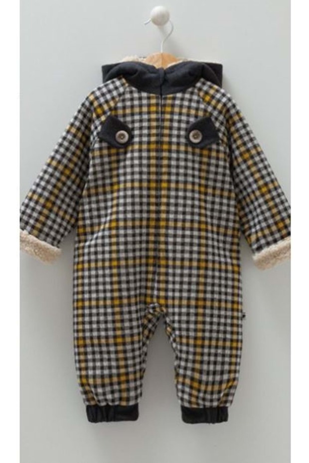 Mustard Baby Boy Jumpsuit Mustard Yellow