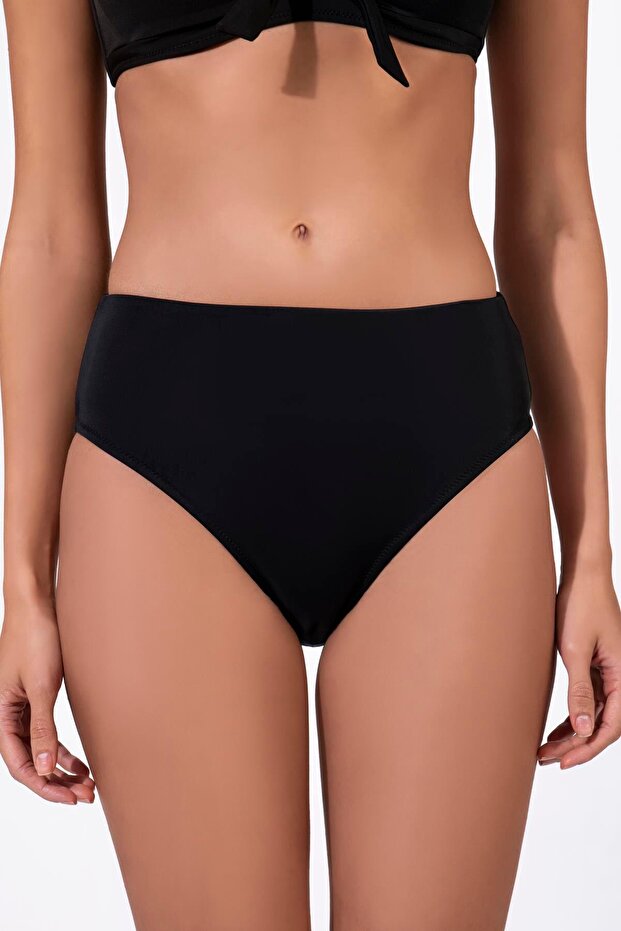 High Waist Hipster Black Women's Bikini Bottom