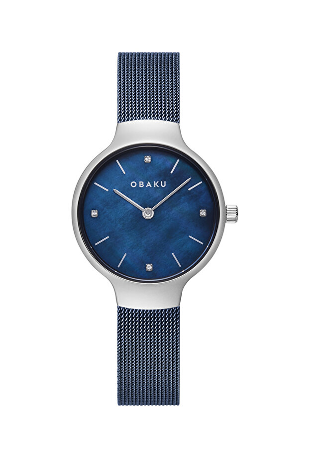 V241Lxclml Wicker Quartz Navy Blue 29 mm Women's Wristwatch
