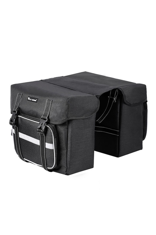25L Black WEST BIKING Bicycle Rear Seat Bag 25L Large Capacity Outdoor Luggage Carrier Bags Cycling