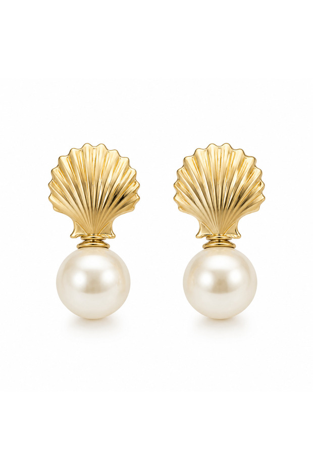 Pearl Mussel Earrings