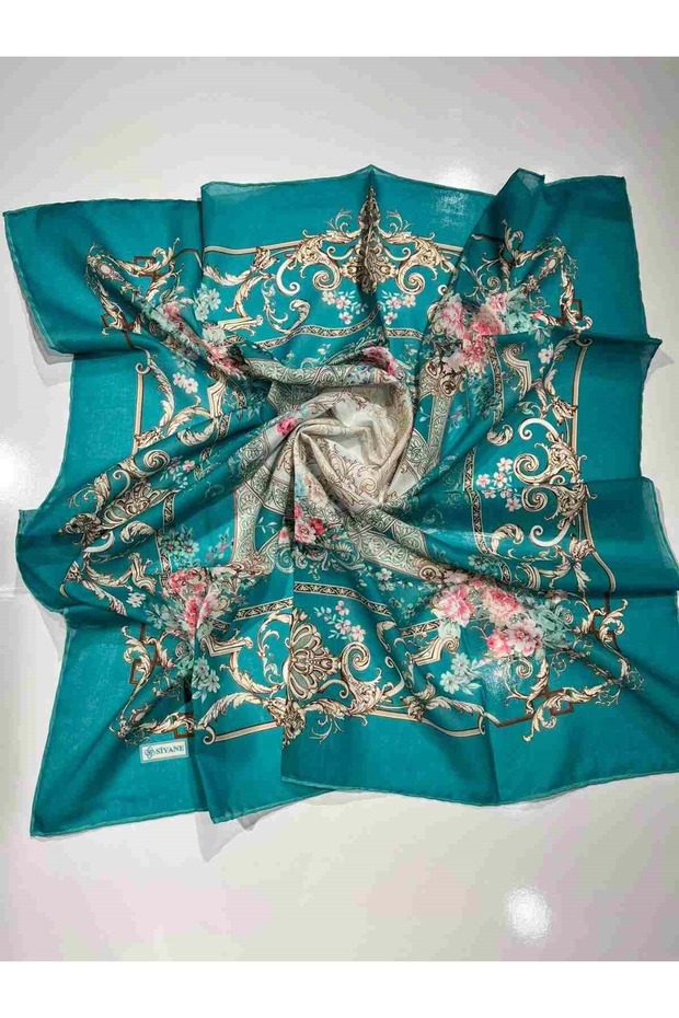 Siyane Natural Patterned Scarf - 6