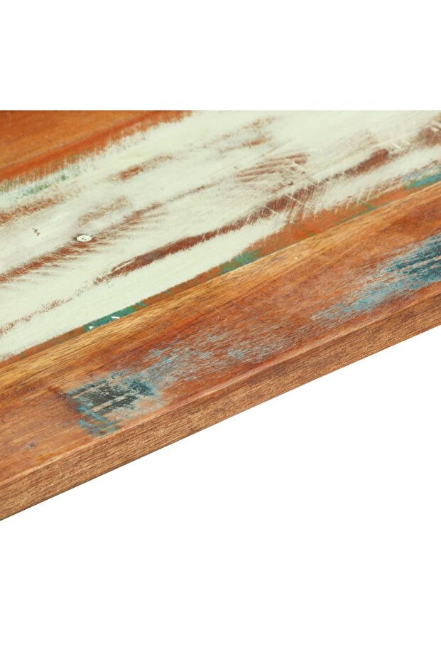 Rectangular table top 60x120 cm solid recycled wood 15-16 mm - 4