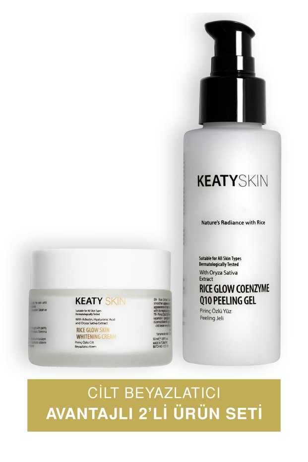 Skin Whitening Set | Peeling 100ml + Whitening Cream 50ml | Arbutin + Rice Extract Supported