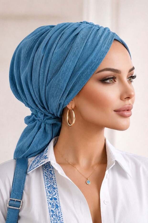 Dark Indigo Buckle Bonnet