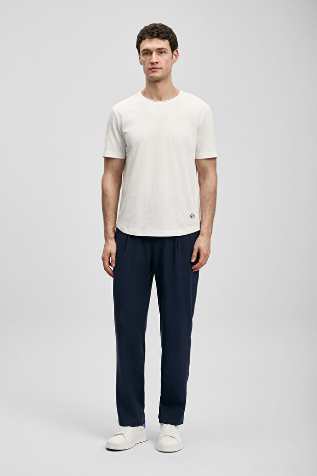 Junya Men's Basic T-Shirt Off-White - 4