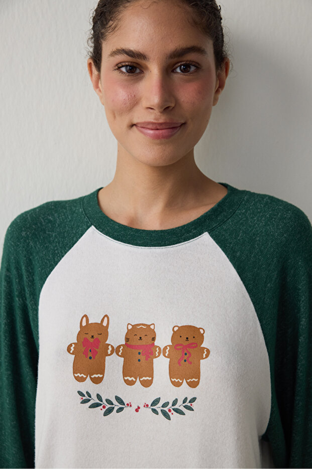Gingerbread Thermal Effect Pyjama Top - 4