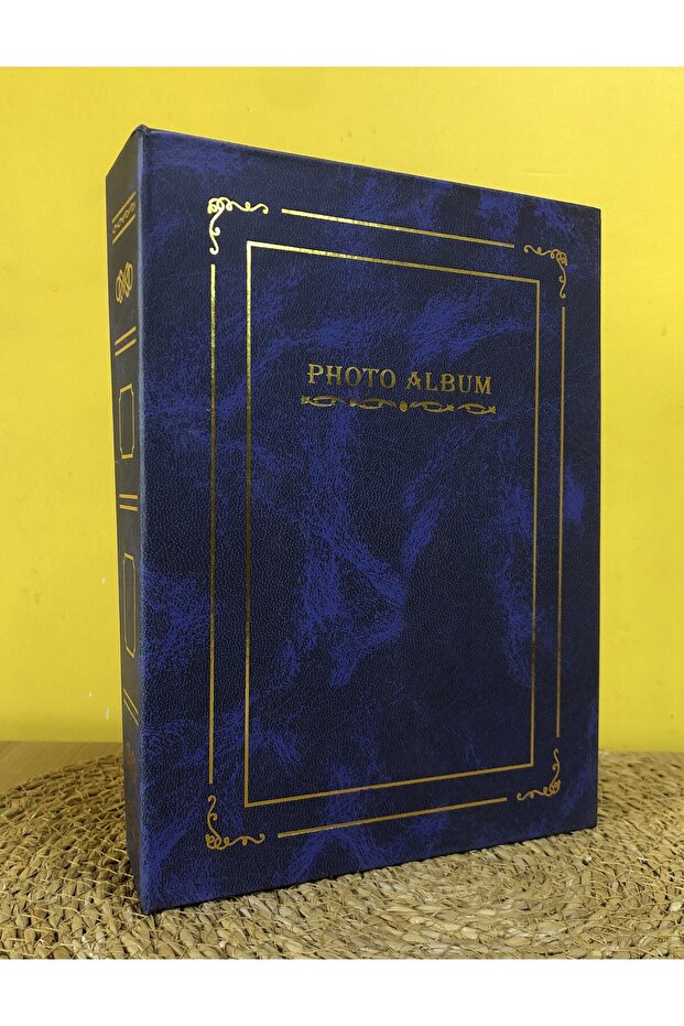 10X15Cm Nostalgic Leather-Bound Patterned Photo Album with 200 Pages