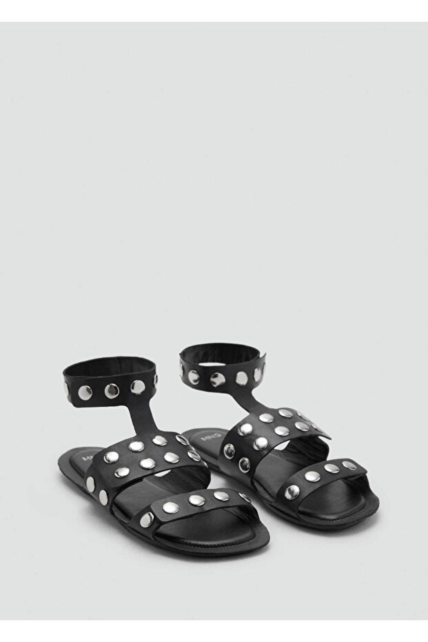 Studded Leather Sandals - 1