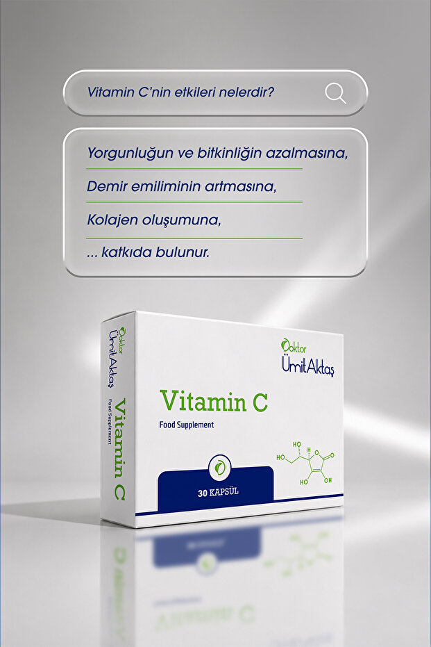 Vitamin C - 30 Bitkisel Kapsül - 3