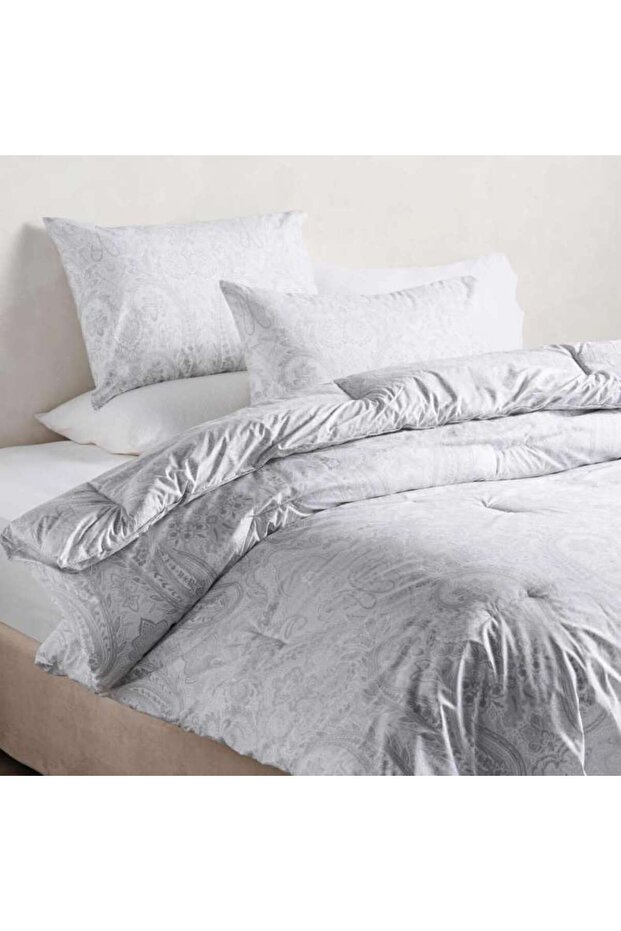 Reflection Home Orla Paisley 3-piece King Comforter Set 240x260cm - Grey