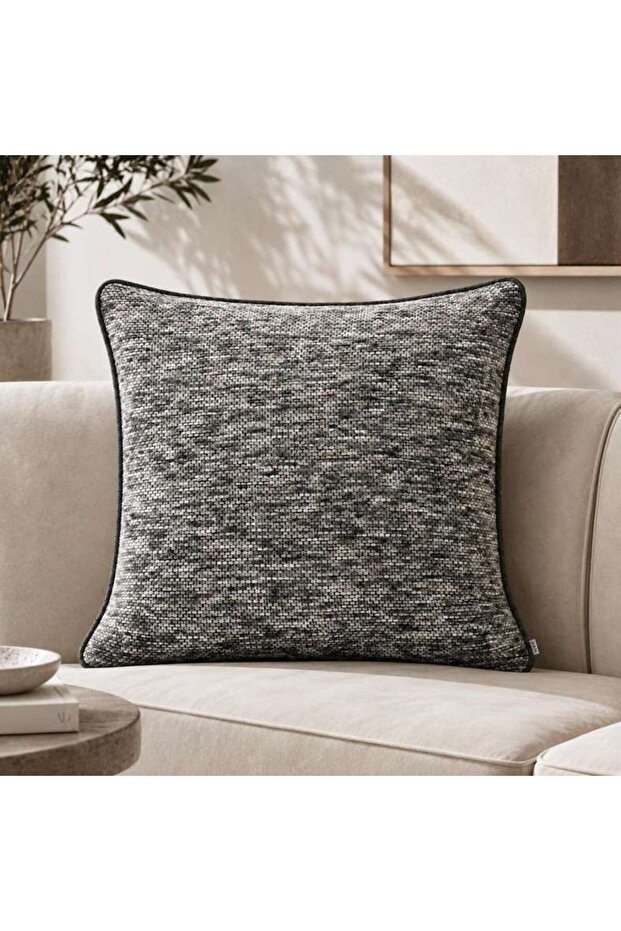 Austin Textured Down Alternative Filled Cushion 60x60cm-pewter Grey