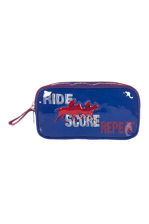 Polo Pen Bag Blue Double Eyed Pen Holder