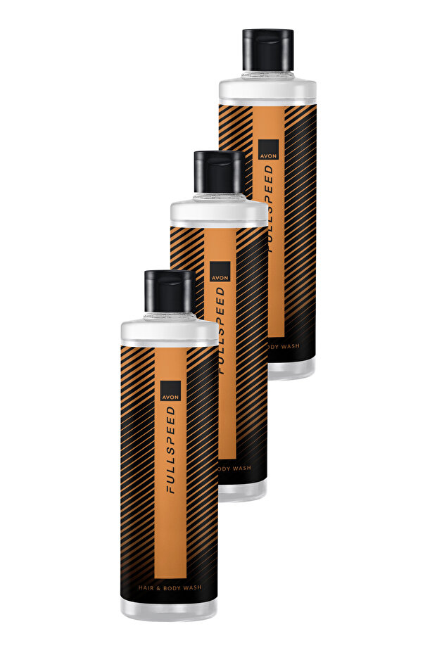 Full Speed Hair and Body Shampoo 250 ml. Three-Piece Set