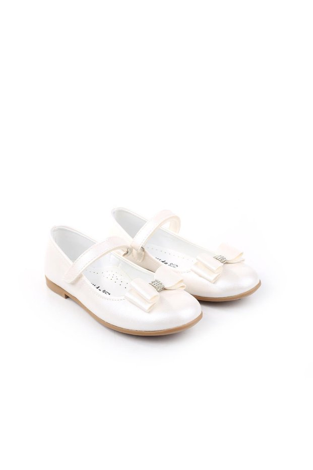 Shoe Basket Ortaç 3162 Girl Ballerina Velcro Ballerina Shoes
