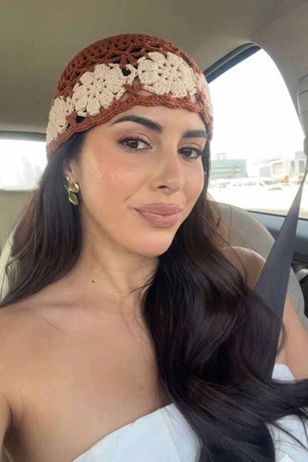 باندانا شبكية فاخرة محبوكة يدويًا