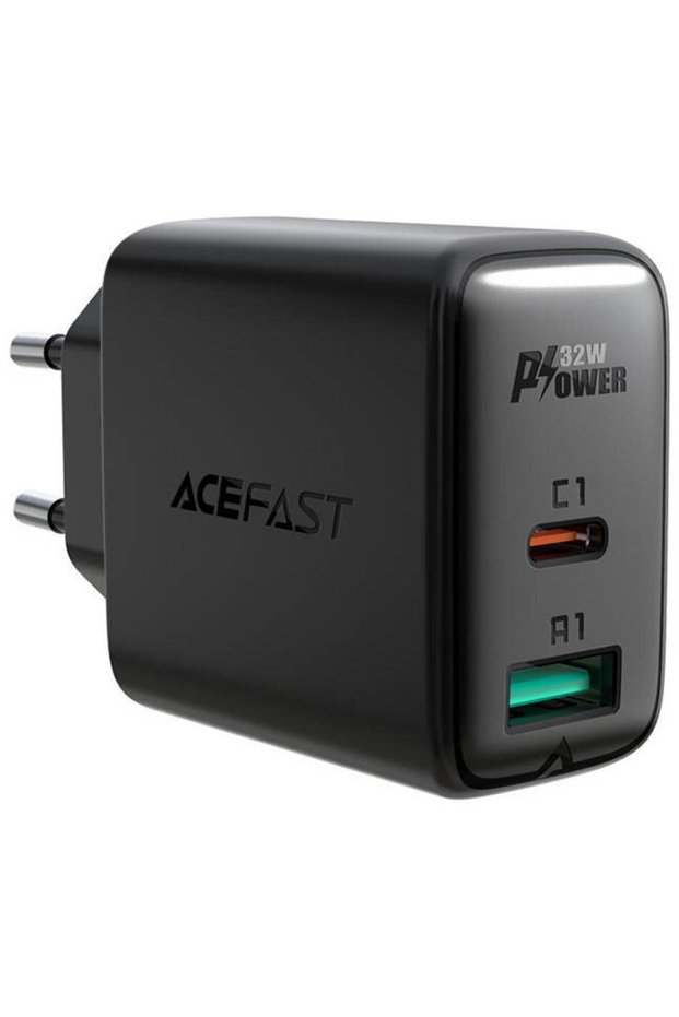 A5 32W, USB-C/USB-A, Negru