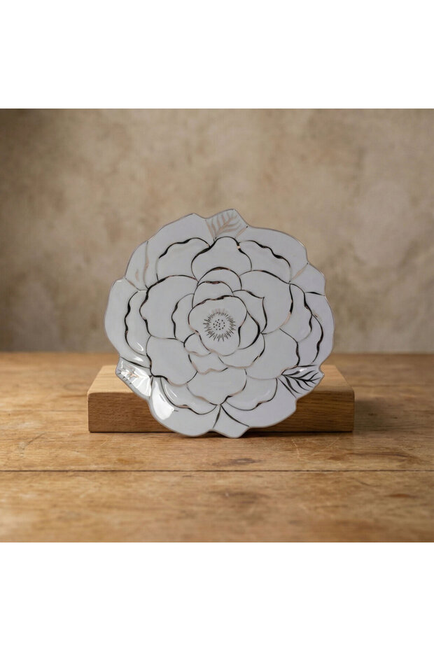 Rose Premium Hand Decorated Decorative Porcelain Plate 21 cm