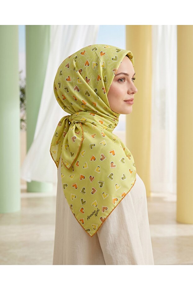 Sport Scarf - 10023P-04 - Tivil - Heart Pattern