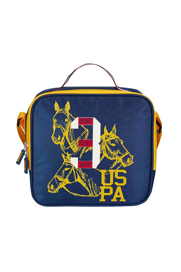 U.S. Polo Ride Play Win Navy Blue Lunch Box Plbsc24207