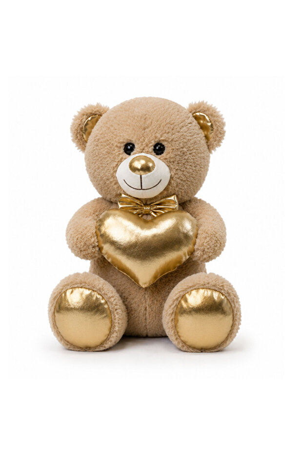 45 CM PLUSH BEAR SHINY HEART BEAR CHILDREN'S PILLOW
