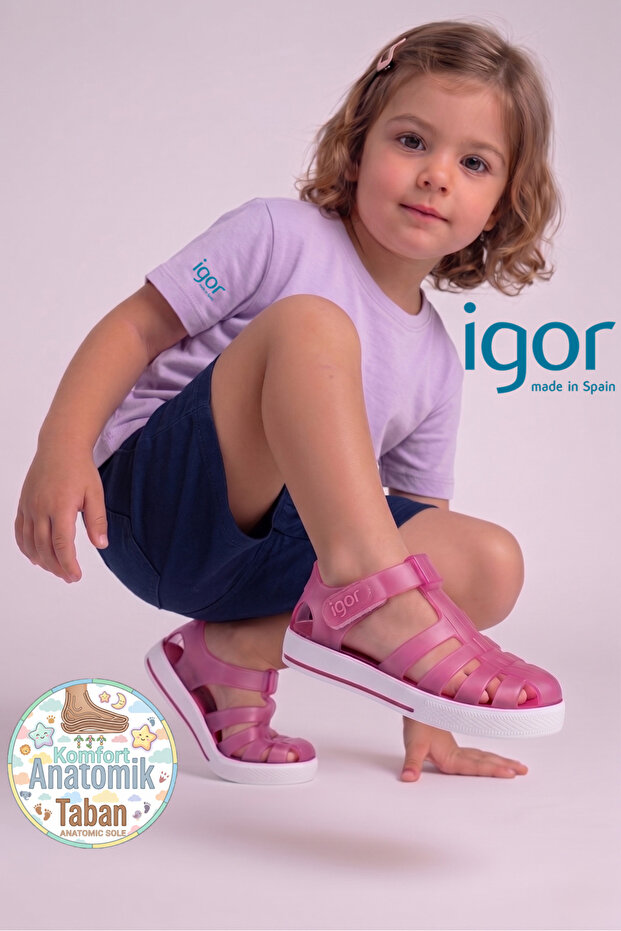 S10171 Star Fuchsia Children's Sandals