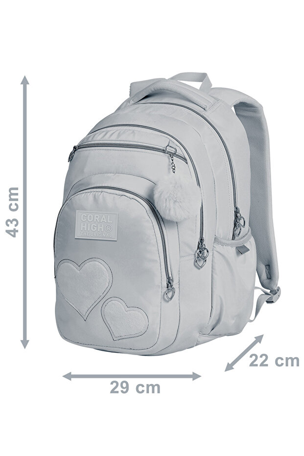 Star Patterned School Backpack 24465 - 5