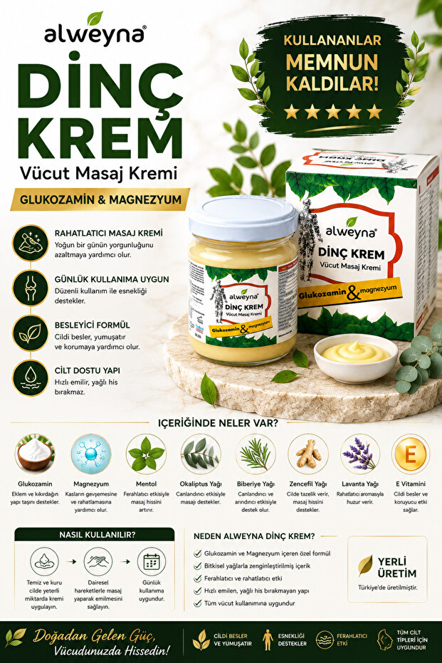 130 Gr Dinç Massage Cream - Back and Neck Pain Joint