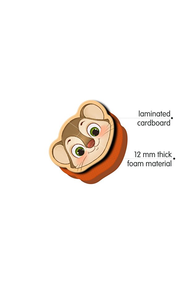 Puffy Baby Puzzle - Hayvanlar +18 Ay - 5