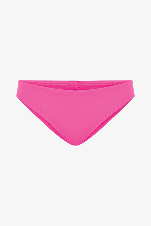 Rosafarbener Cheeky-Bikini-Unterteil mit niedriger Taille - 5