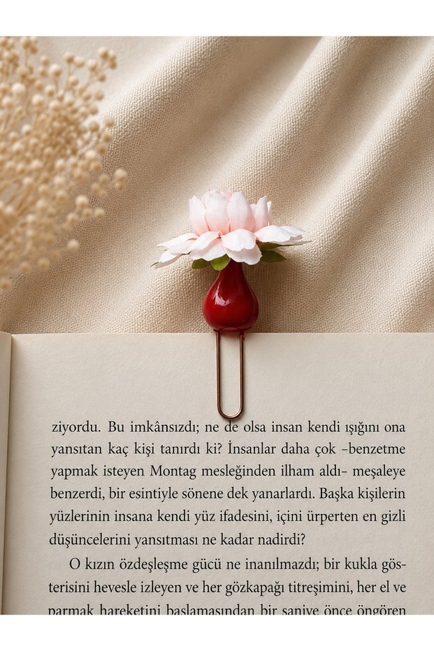 Handmade Flower Vase Bookmark