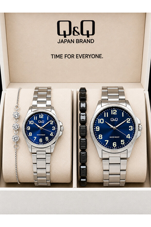 Men's and Women's Combination Set Lover's Watch-Waterway and Natural Stone Bracelet Gift