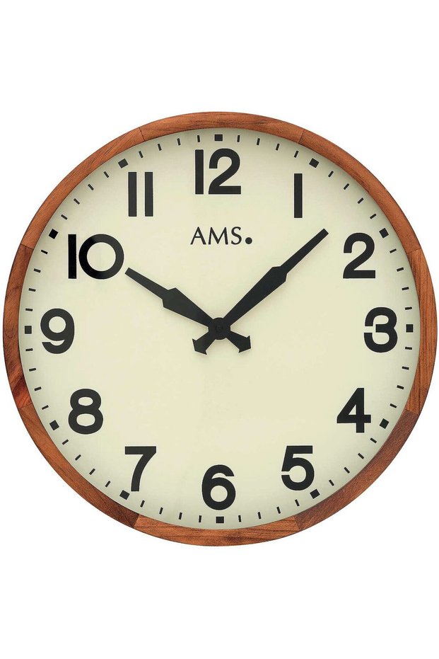 Ceas de perete 9535, cuarț, crem, analog, clasic