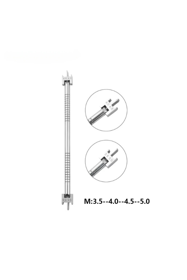 M 3.5-5.0 1pcs Dental Orthodontic Brackets Position Gauge Stainless Steel Adjustable Bracket Locator