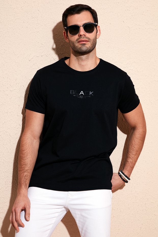 Cotton Slim Fit Crew Neck t Shirt Men's t Shirt 541Follow