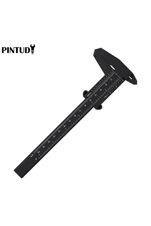 black 1PC Plastic Vernier Caliper Digital Display Caliper Mini Text Play Caliper Student Vernier Rul