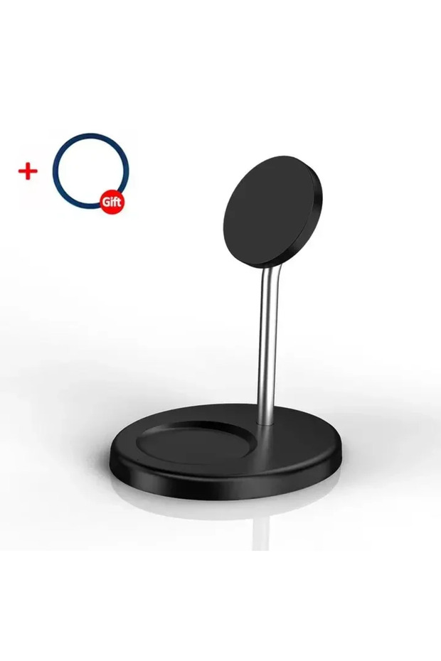 VIKEFON Black Upgraded Magnetic 2 in 1 Wireless Charger Stand For iPhone 15 14 13 12 Pro Max AirPod