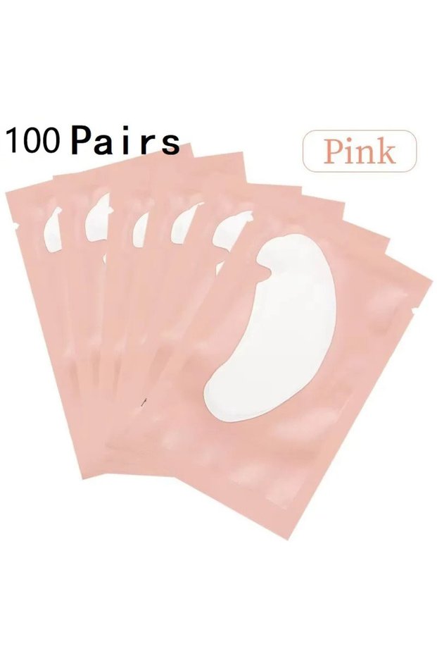 100pcs U pink 100 Pairs Eye Patches Eyelash Extension Under Eyelashes Fake Lashes stickers lash Exte