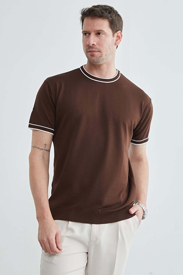 Crew Neck Knitwear T-Shirt