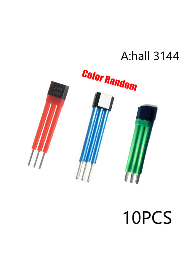A 10Pcs Electrocar Motor Hall Sensor 3144 41F 43F 413 With High Temperature Insulation Sleeve Hall .