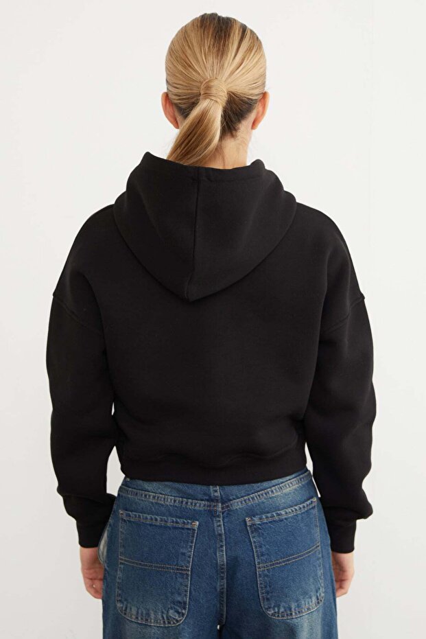 3 Thread Basic Hooded Sweatshirt - 5