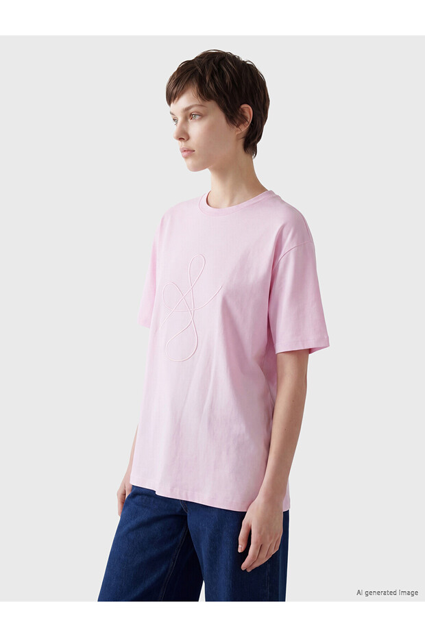 Original Embroidered 100% Cotton Women's T-Shirt