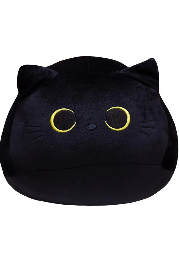25cm 25cm Kawaii Black Cat Plush Toy Soft Stuffed Animal Pillow Black Cat Plush Doll Baby Toys Plush